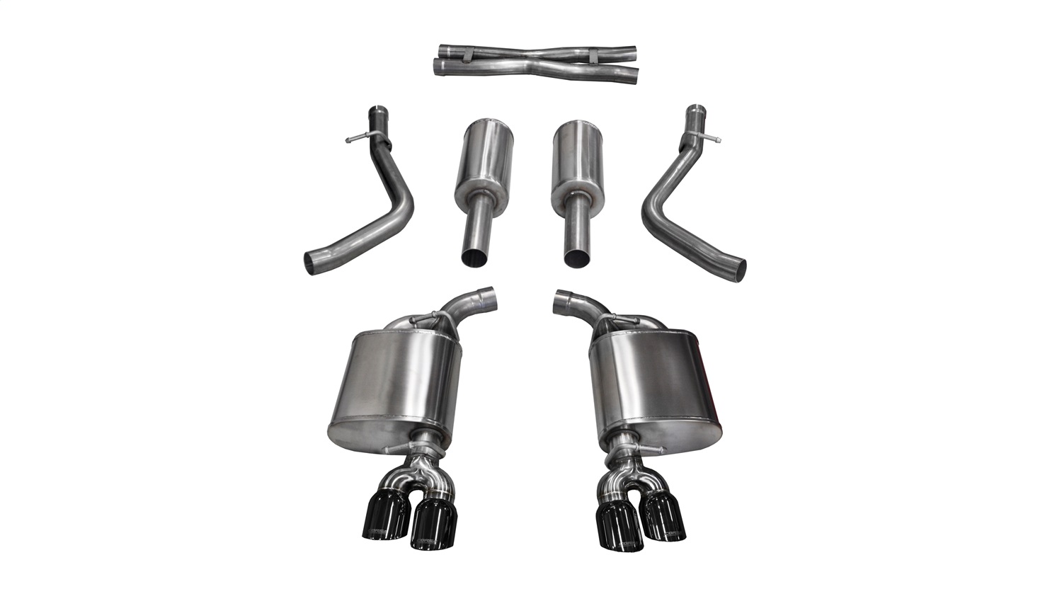 Corsa for 15-17 Dodge Challenger Sport Cat-Back Dual Rear Exit with Twin 3.5in