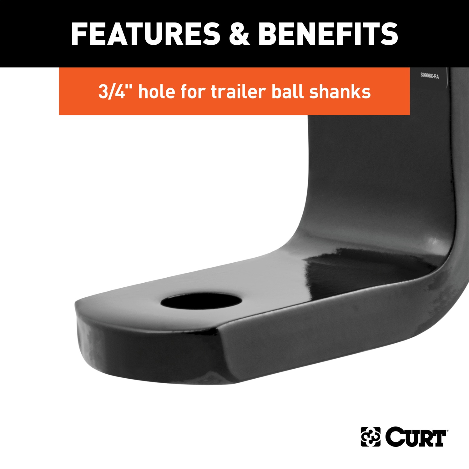 3//4-Inch Ball Hole 2-5//8-Inch Rise 3-1//4-Inch Drop 2,000 lbs Fits 1-1//4-Inch Receiver CURT 45026 Class 1 Trailer Hitch Ball Mount GTW