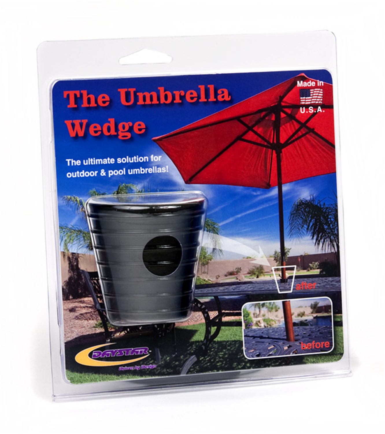 PA20255BN Daystar Patio Umbrella Wedge Eliminates Leaning and