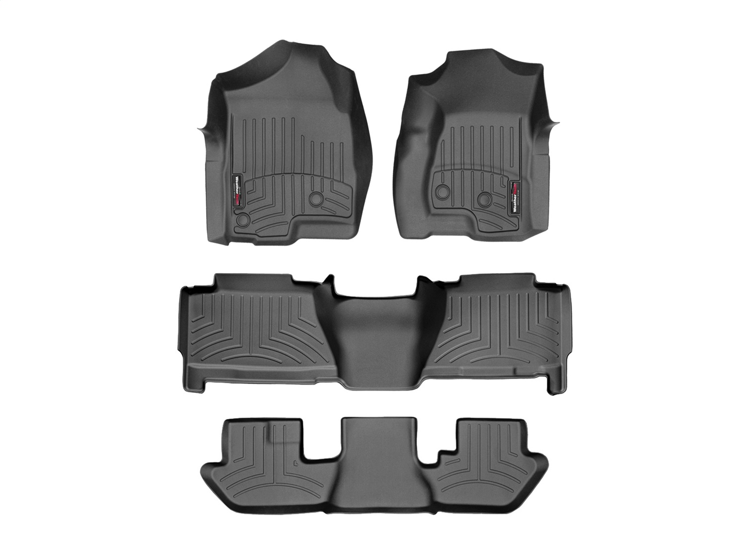 Weathertech - 440031-44061-2-3 - Front Rear and Third Row - Floor Mat Set