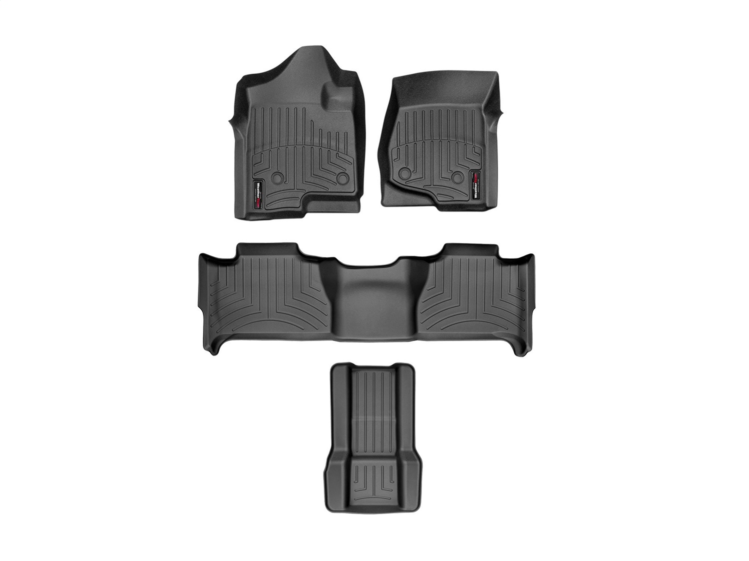 Weathertech - 44066-1-2-7 - Front Rear and Third Row - Floor Mat Set