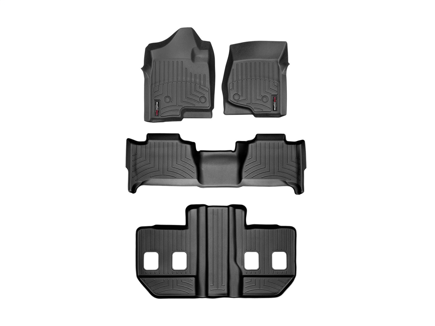 Weathertech - 44066-1-6-5 - Front Rear and Third Row - Floor Mat Set
