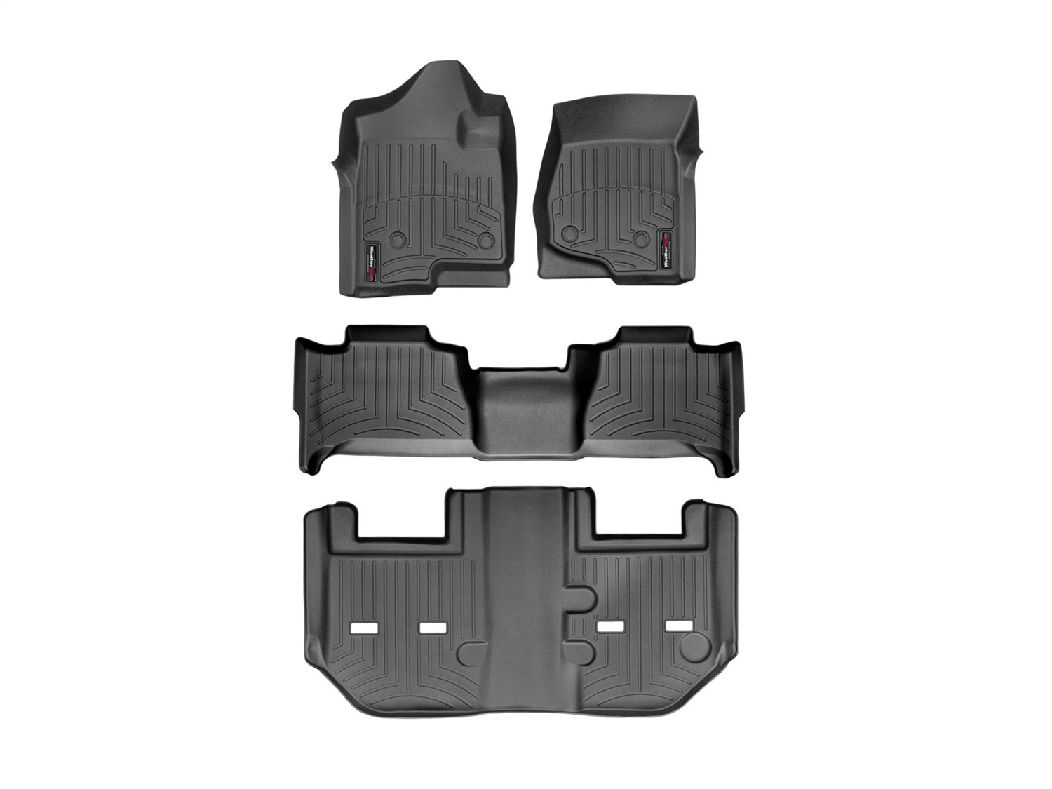 Weathertech - 44066-1-6-442354 - Front Rear and Third Row - Floor Mat Set