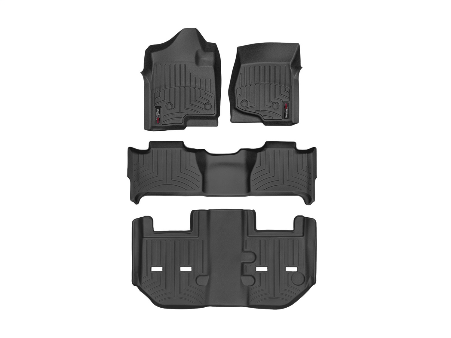 Weathertech - 44066-1-2-442354 - Front Rear and Third Row - Floor Mat Set