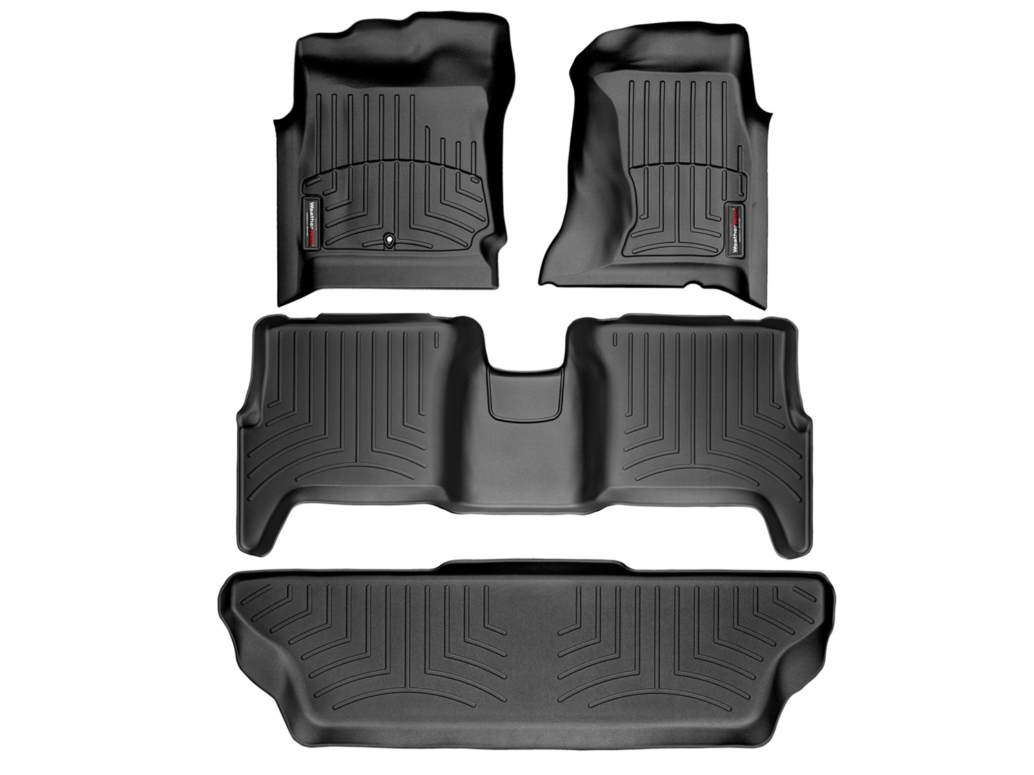 Weathertech - 44081-1-2-3 - Front Rear and Third Row - Floor Mat Set