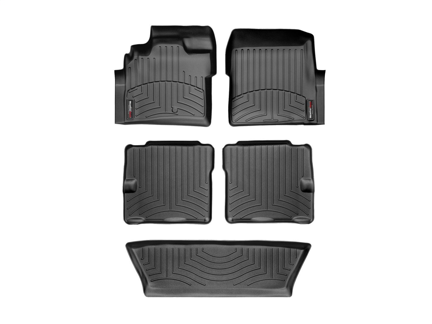 Weathertech - 44094-1-2-3 - Front Rear and Third Row - Floor Mat Set