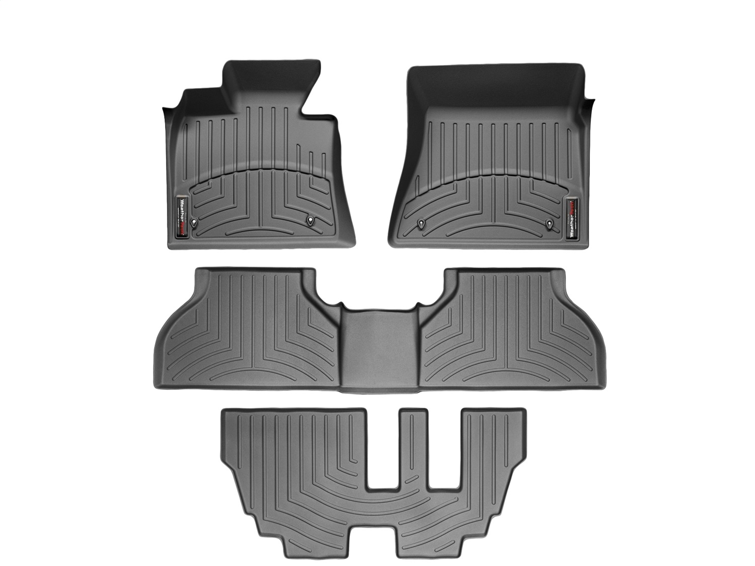 Weathertech - 44095-1-2-3 - Front Rear and Third Row - Floor Mat Set