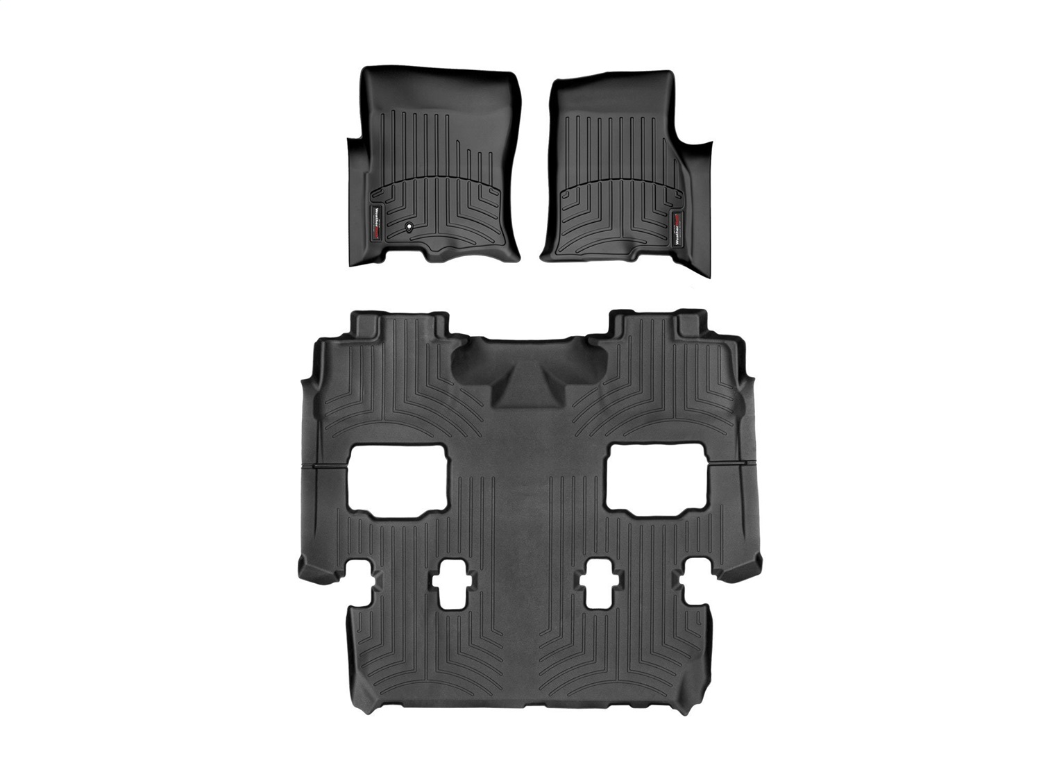 Weathertech - 441071-4410402 - Front Rear and Third Row - Floor Mat Set