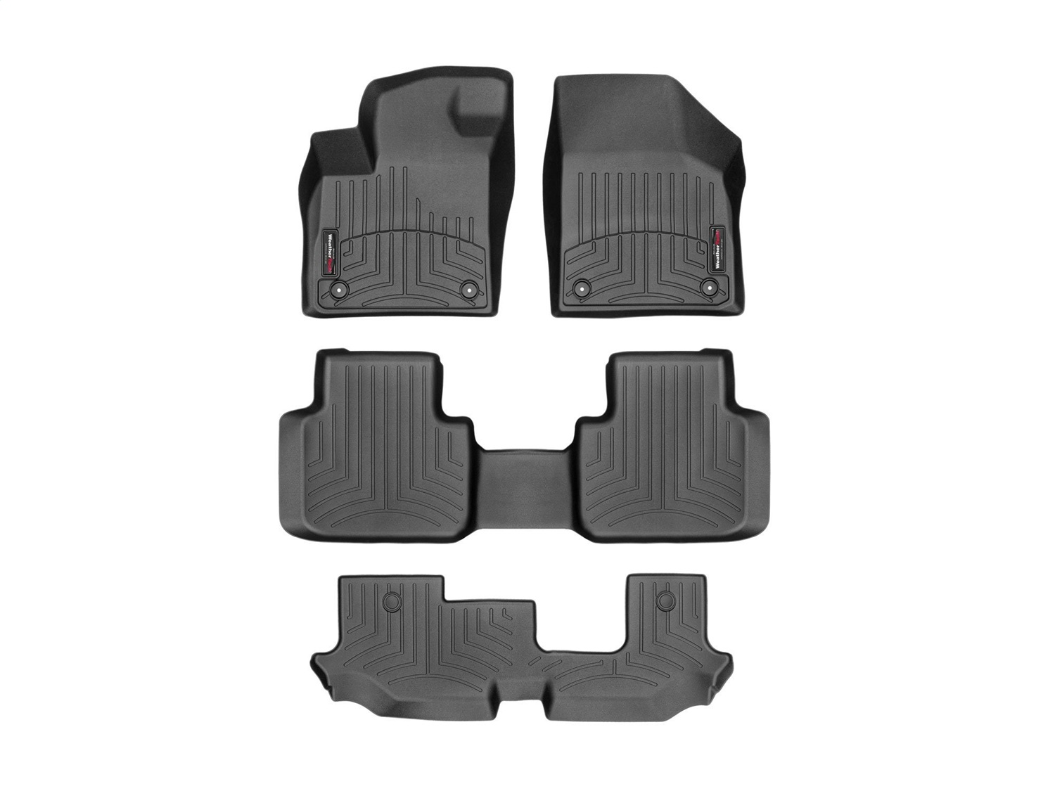 Weathertech - 441084-1-4-3 - Front Rear and Third Row - Floor Mat Set
