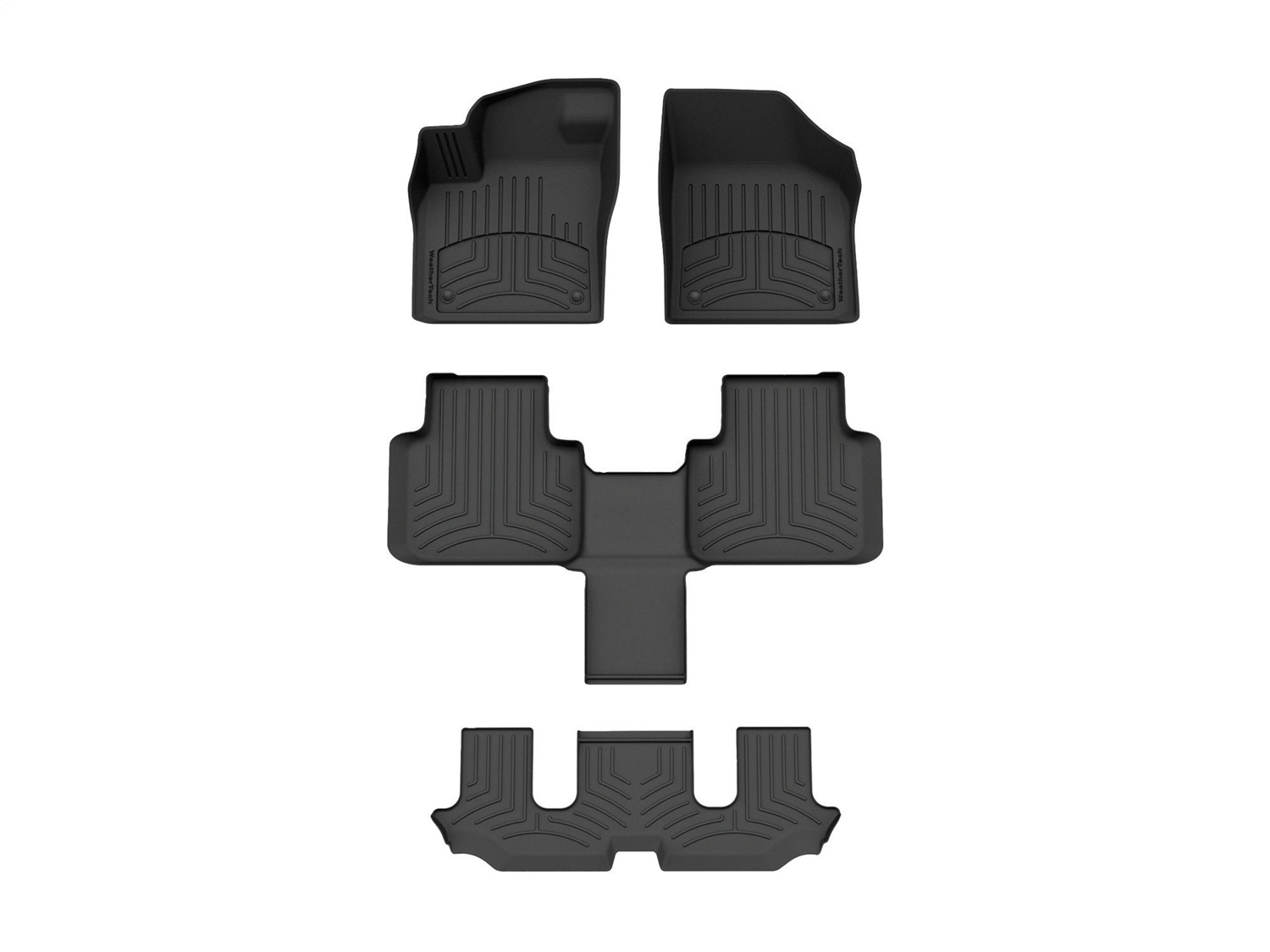 Weathertech - 441084-1-2-5IM - Front Rear and Third Row - Floor Mat Set