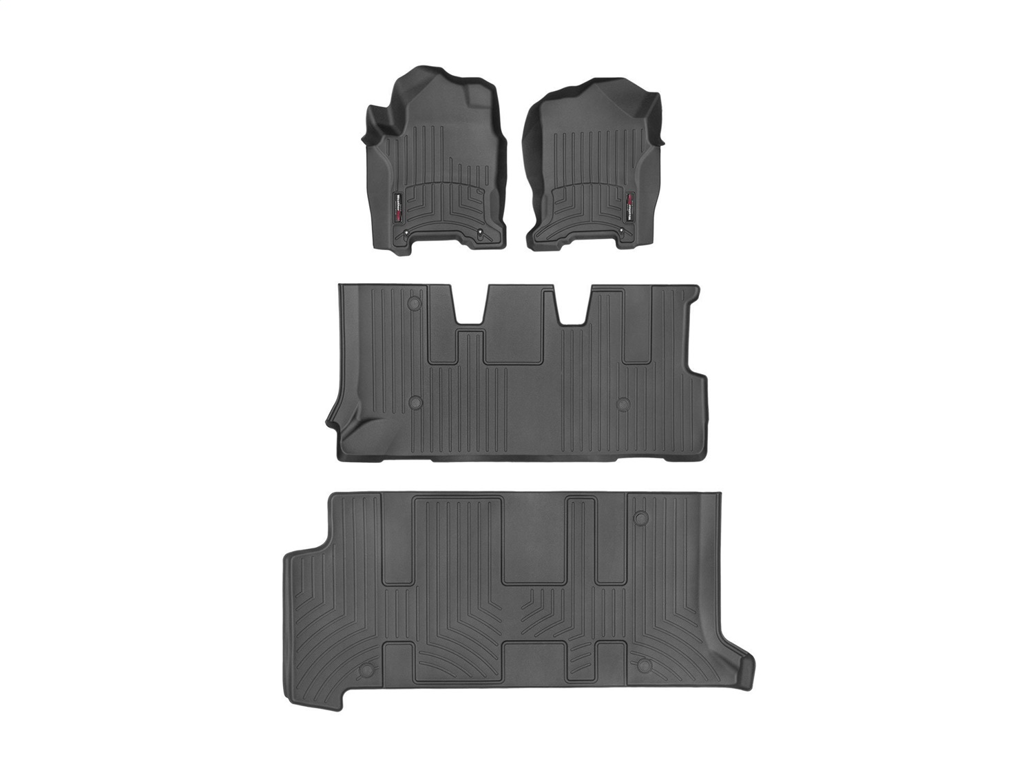 Weathertech - 4411171V-441117-2-3 - Front Rear and Third Row - Floor Mat Set