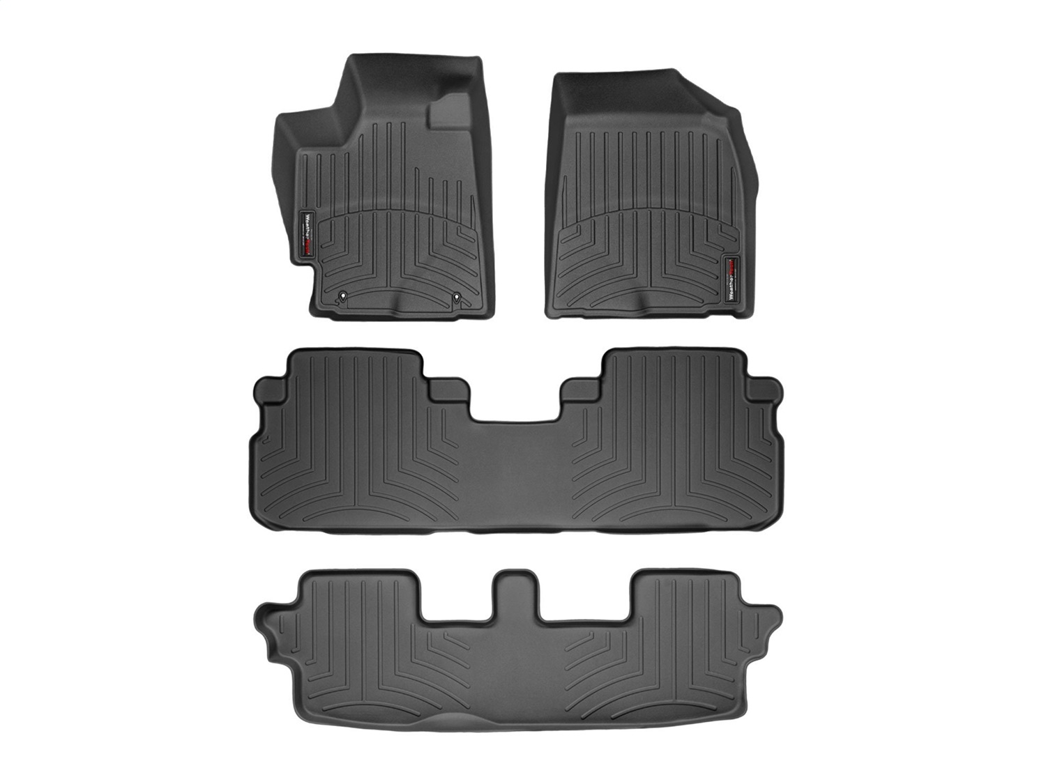 Weathertech - 44115-1-2-3 - Front Rear and Third Row - Floor Mat Set