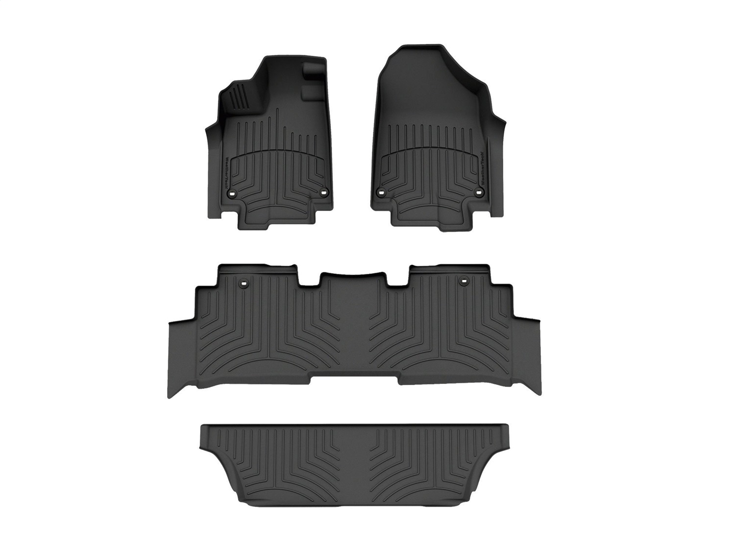 Weathertech - 441218-1-2-3IM - Front Rear and Third Row - Floor Mat Set