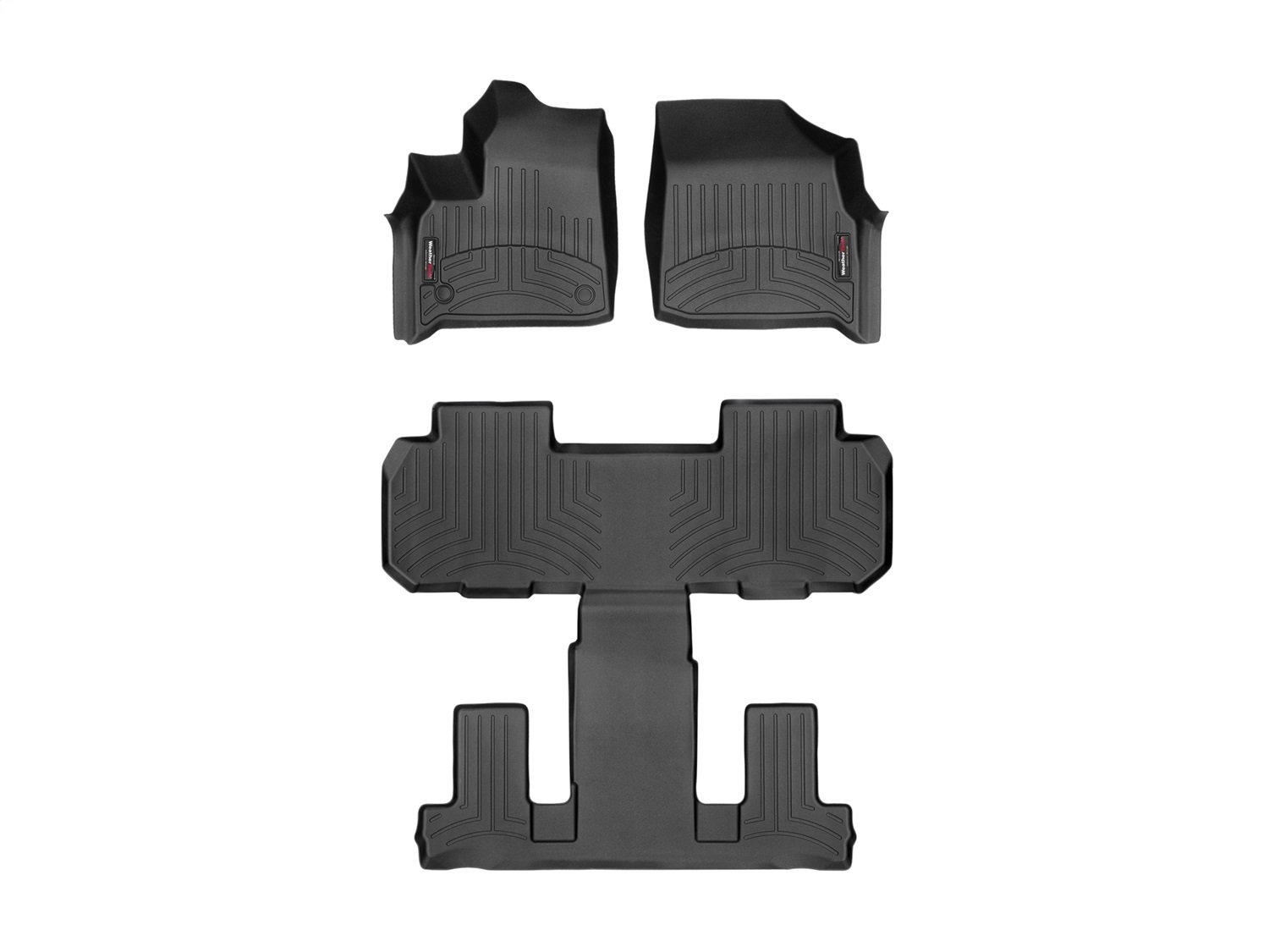 Weathertech - 441228-1-2 - Front Rear and Third Row - Floor Mat Set
