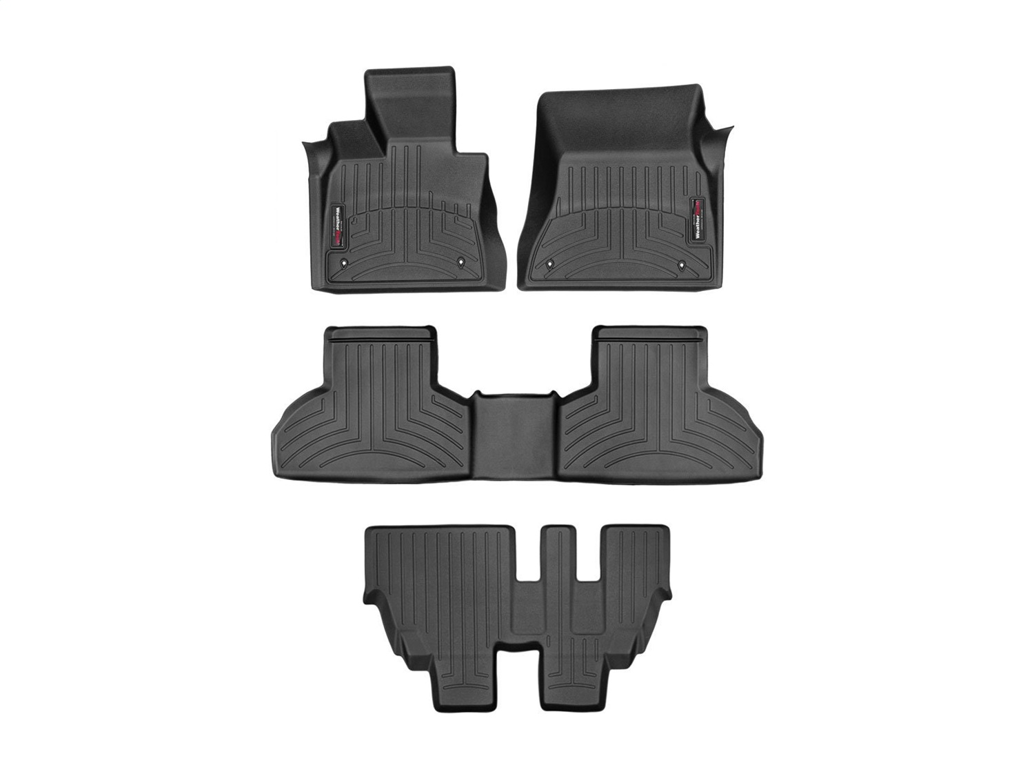 Weathertech - 4413351-44559-2-3 - Front Rear and Third Row - Floor Mat Set