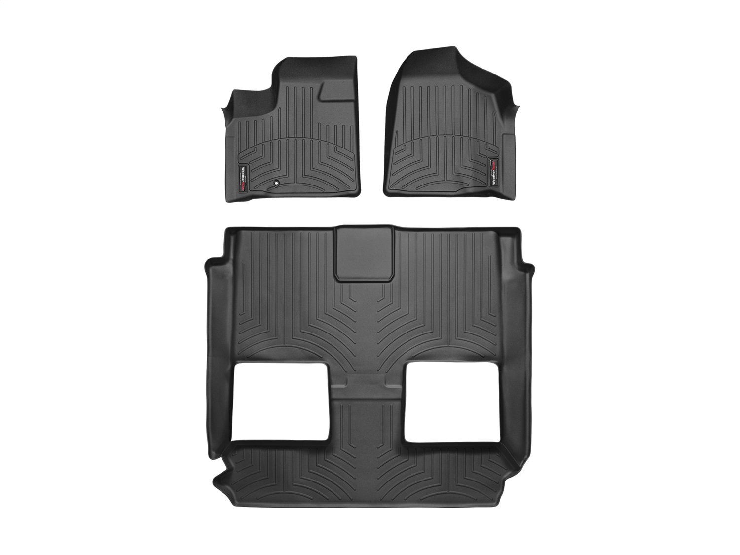 Weathertech - 44141-1-4 - Front Rear and Third Row - Floor Mat Set