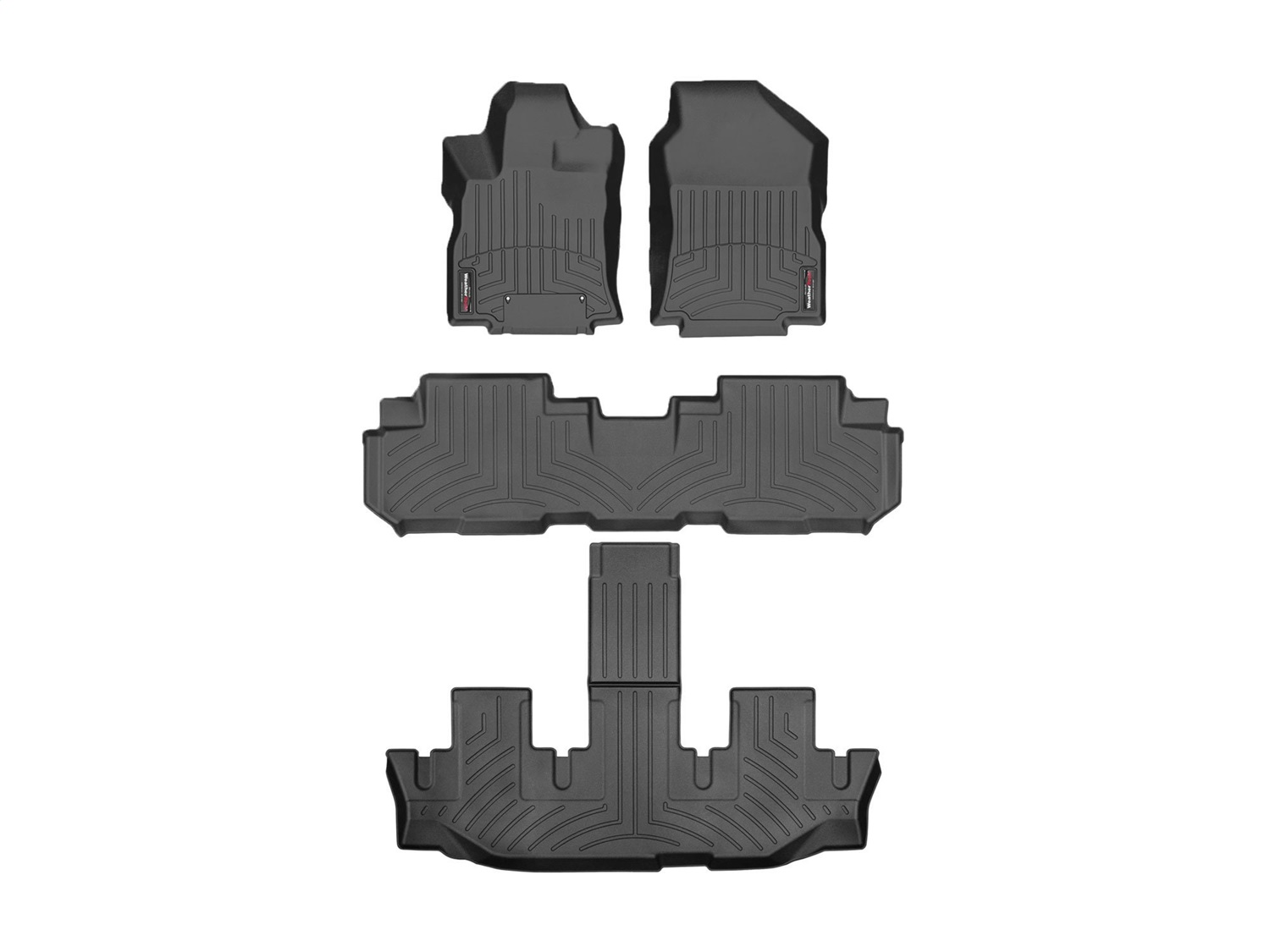 Weathertech - 441475-1-4-3 - Front Rear and Third Row - Floor Mat Set