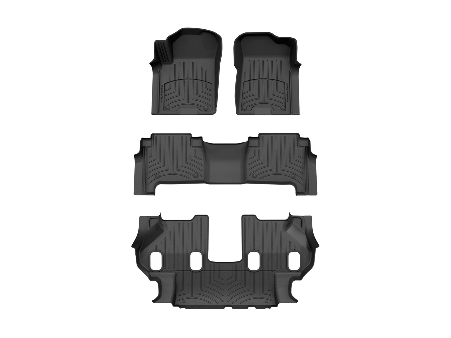 Weathertech - 4415021-441502-2-3IM - Front Rear and Third Row - Floor Mat Set