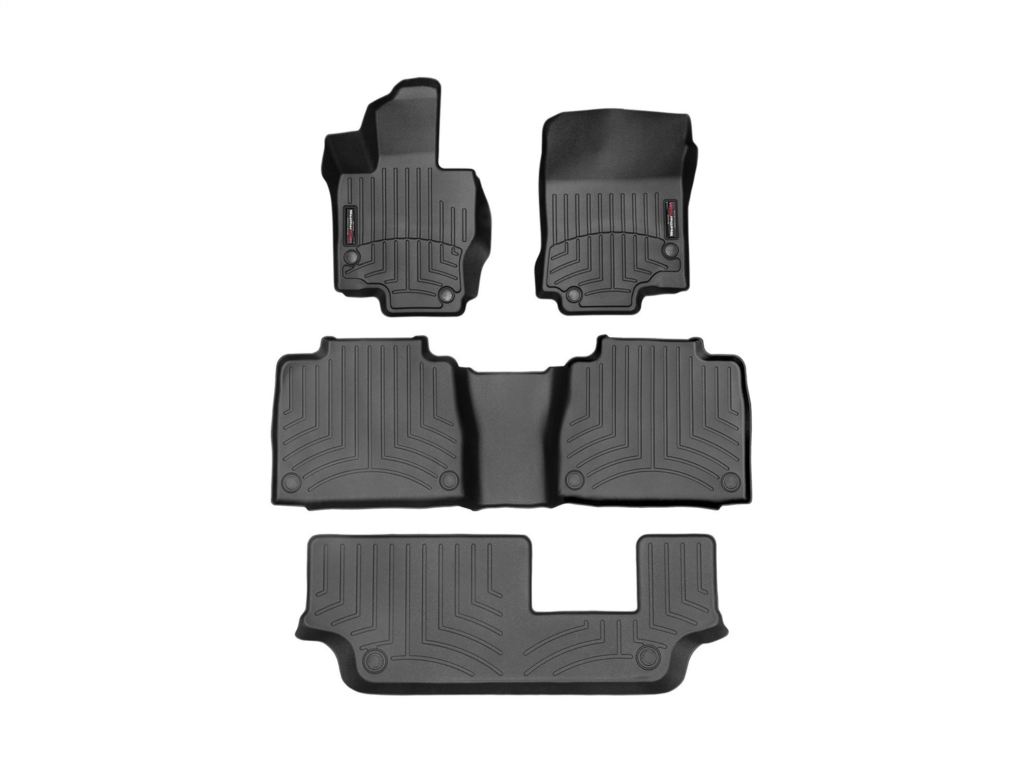 Weathertech - 441533-1-2-3 - Front Rear and Third Row - Floor Mat Set