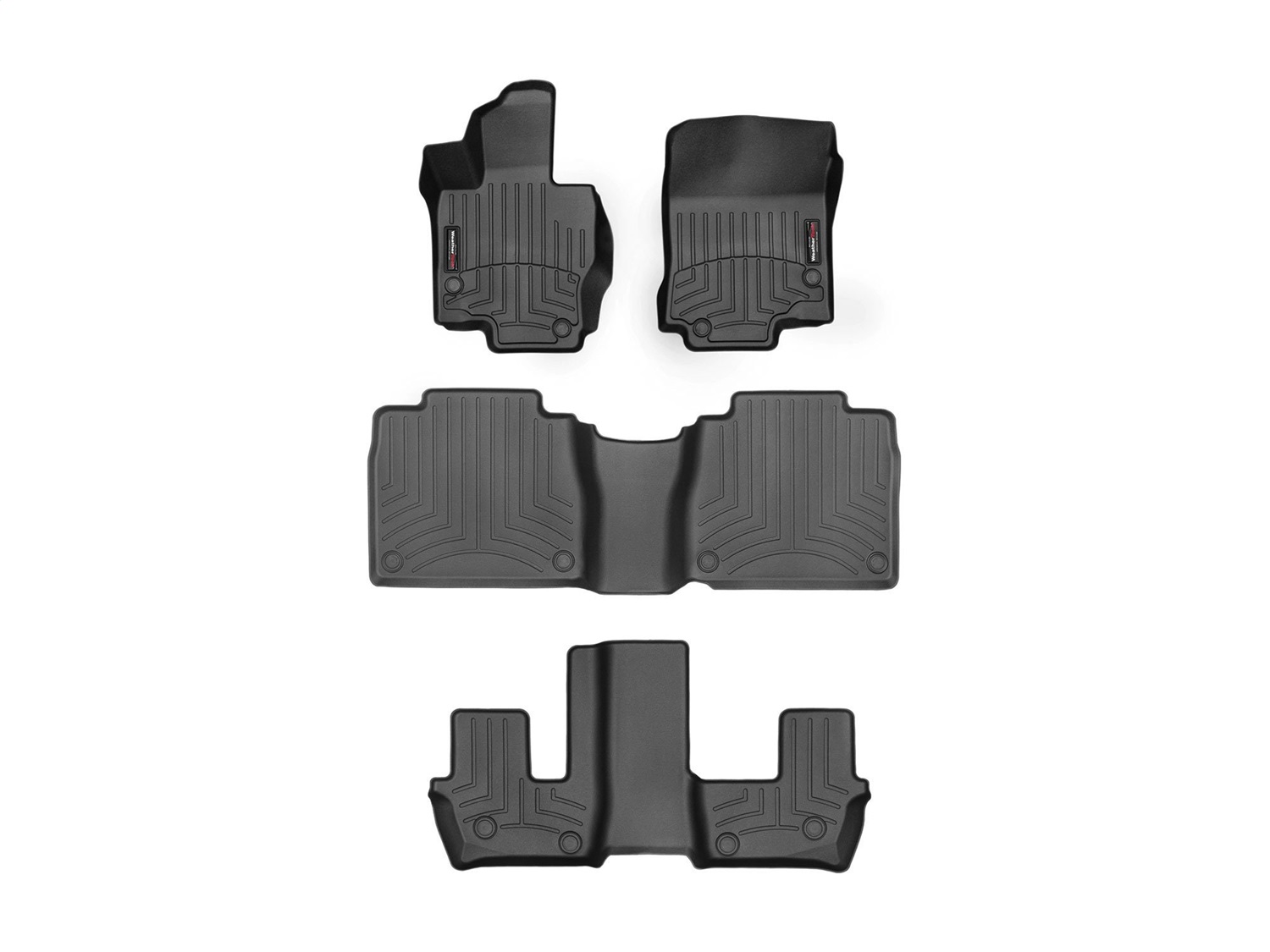 Weathertech - 4415331-441595-3-4 - Front Rear and Third Row - Floor Mat Set