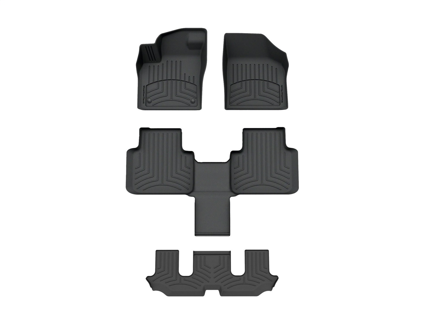 Weathertech - 4415501-441084-2-5IM - Front Rear and Third Row - Floor Mat Set