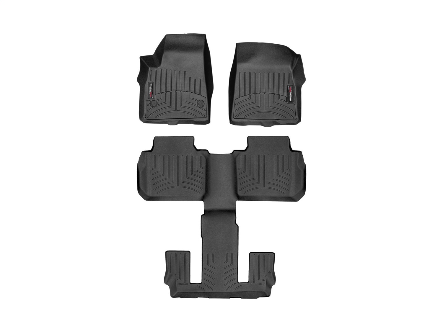 Weathertech - 4415741-4410803 - Front Rear and Third Row - Floor Mat Set