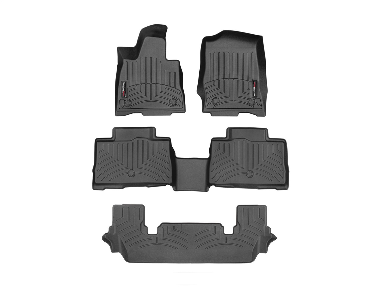 Weathertech - 441576-1-2-4 - Front Rear and Third Row - Floor Mat Set