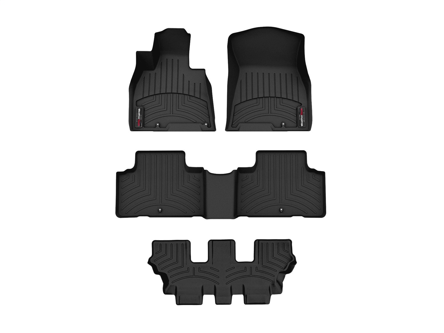 Weathertech - 441621-1-2-3 - Front Rear and Third Row - Floor Mat Set