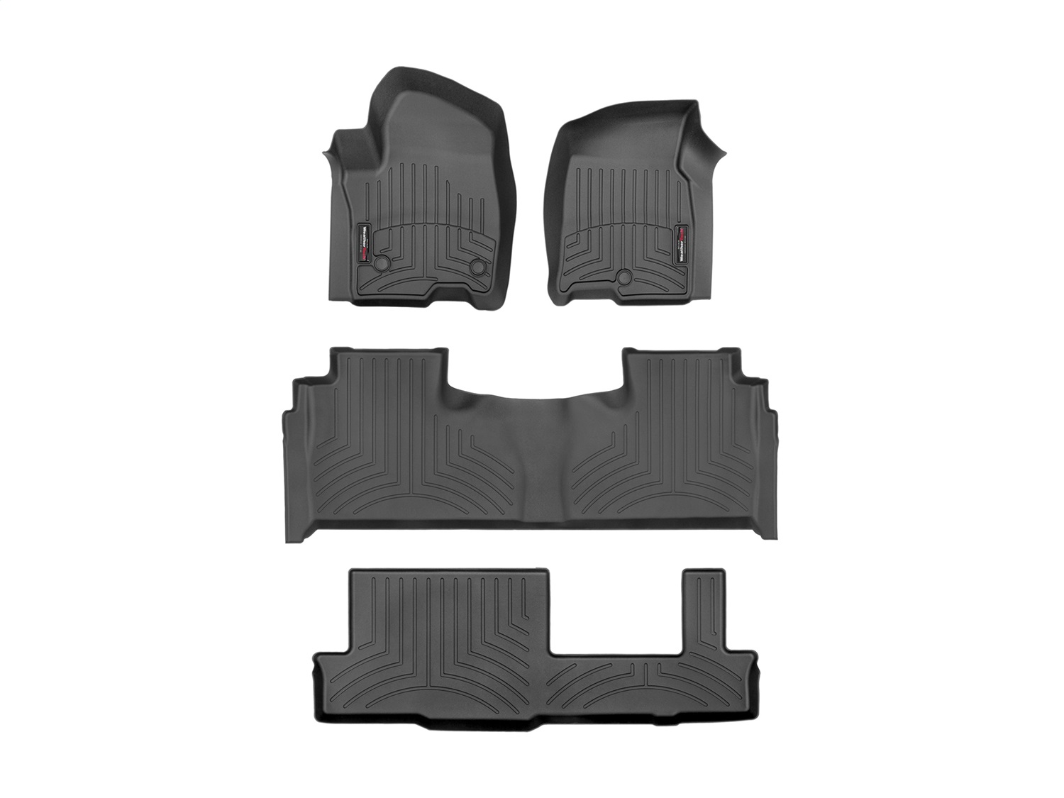 Weathertech - 441632-1-2-4 - Front Rear and Third Row - Floor Mat Set