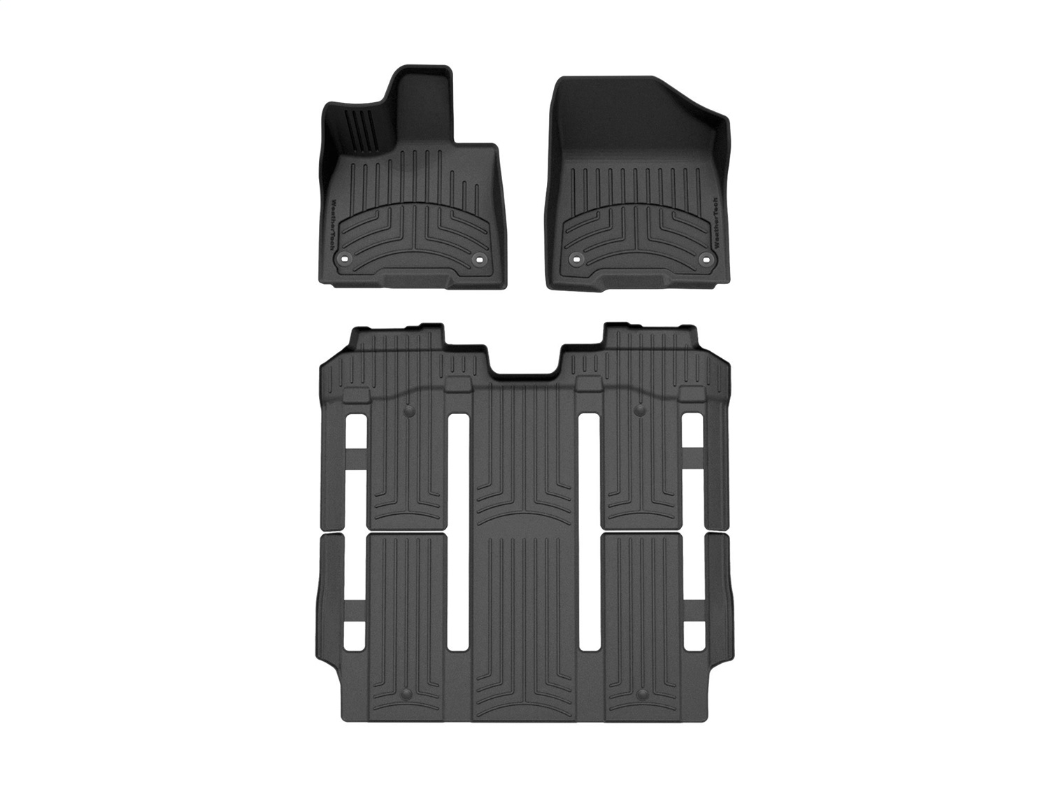 Weathertech - 441641-1-2IM - Front Rear and Third Row - Floor Mat Set