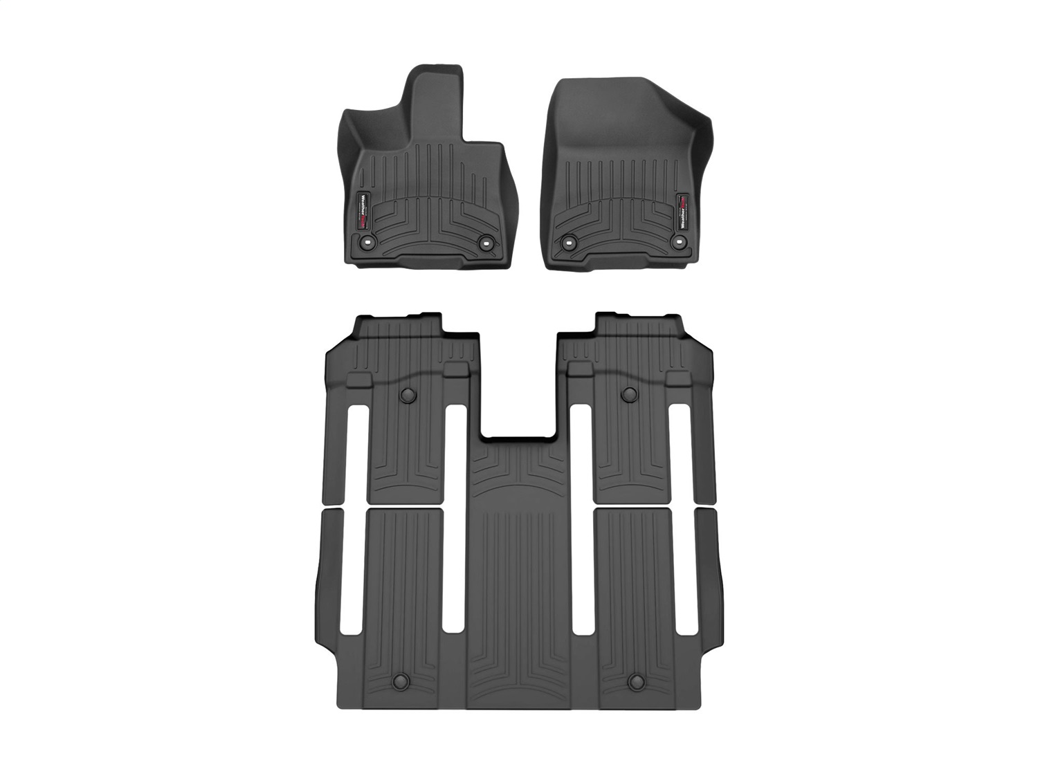 Weathertech - 441641-1-5 - Front Rear and Third Row - Floor Mat Set