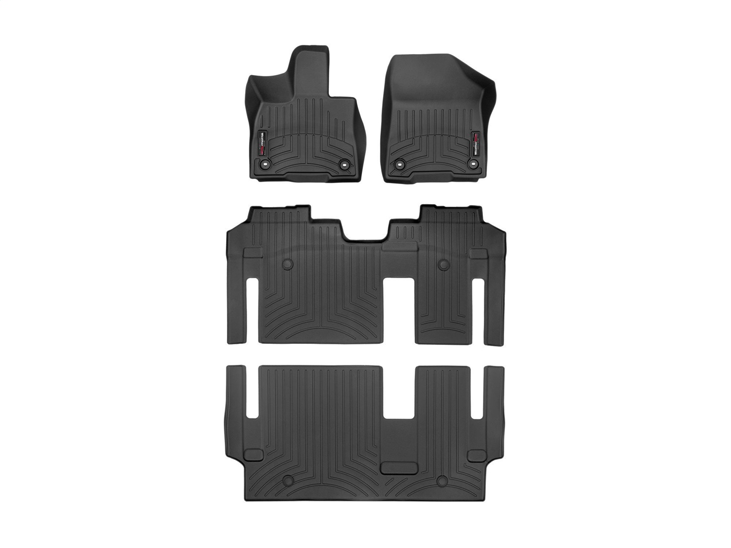 Weathertech - 441641-1-3-4 - Front Rear and Third Row - Floor Mat Set