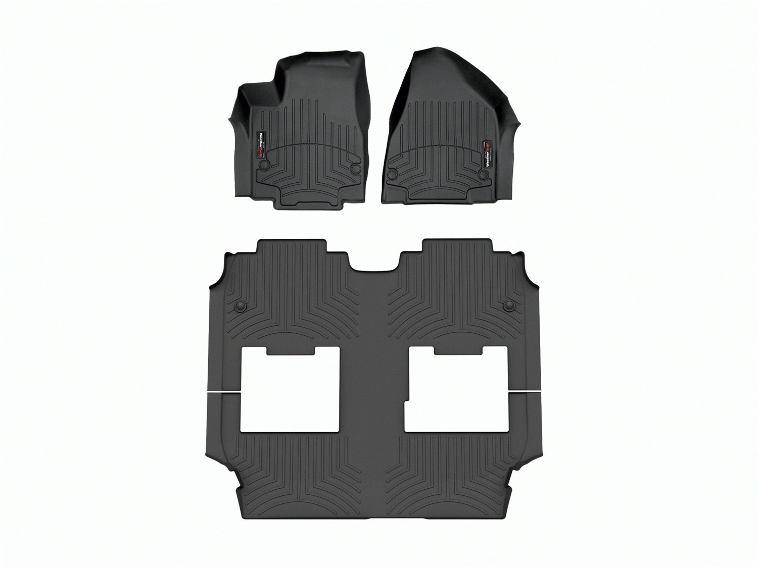 Weathertech - 441662-1-2 - Front Rear and Third Row - Floor Mat Set