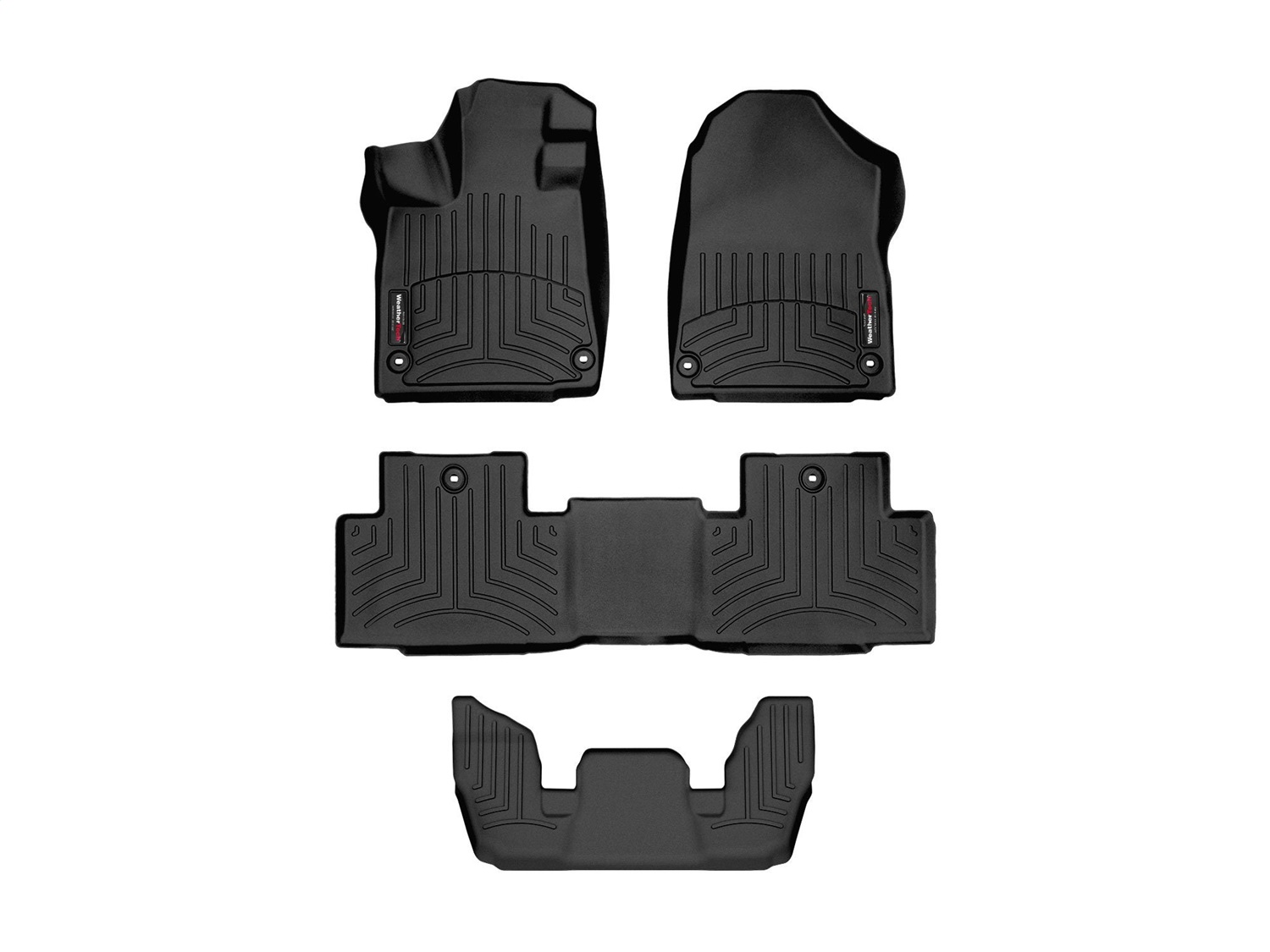 Weathertech - 441669-1-2-3 - Front Rear and Third Row - Floor Mat Set