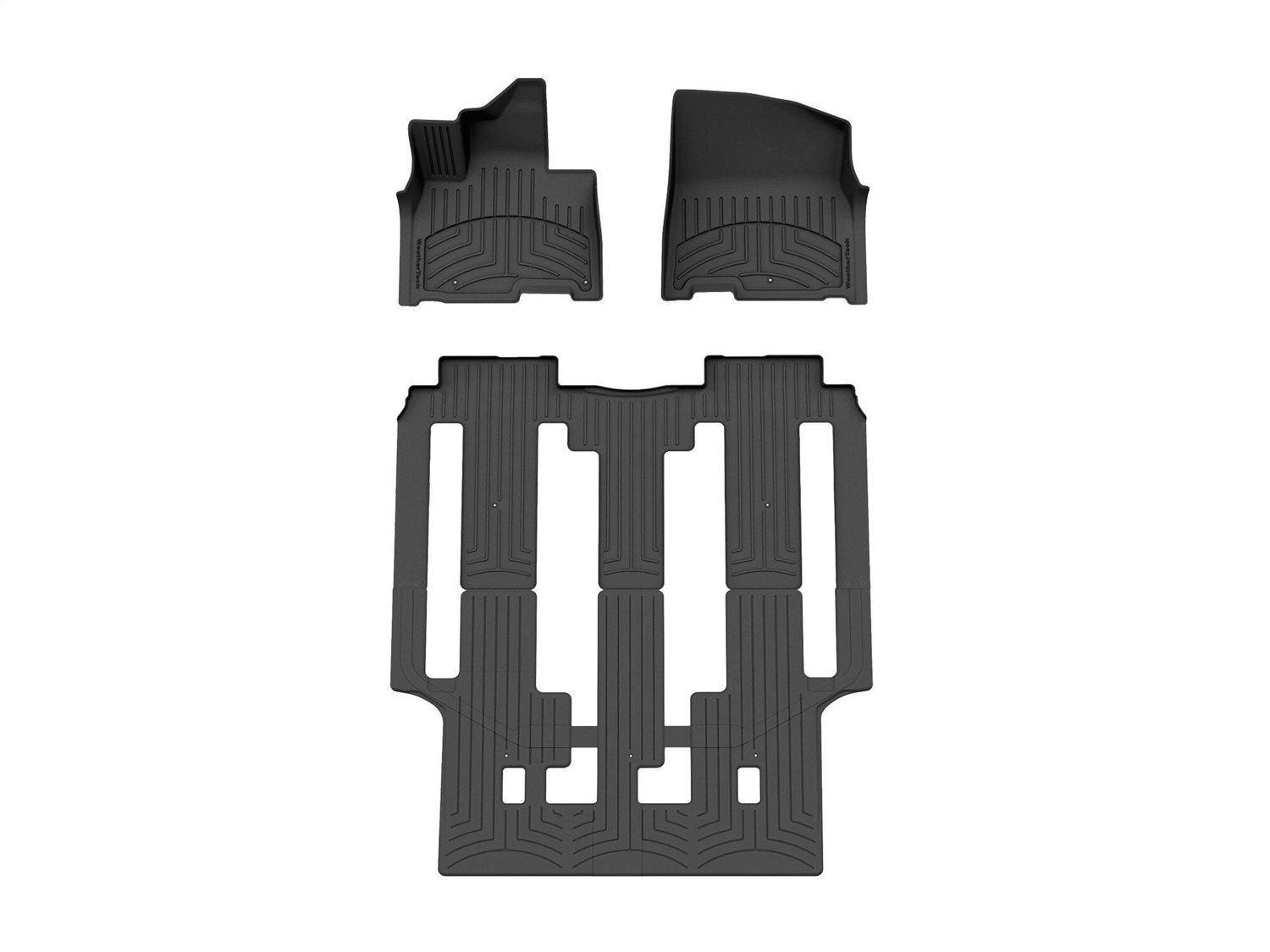 Weathertech - 441672-1-2IM - Front Rear and Third Row - Floor Mat Set