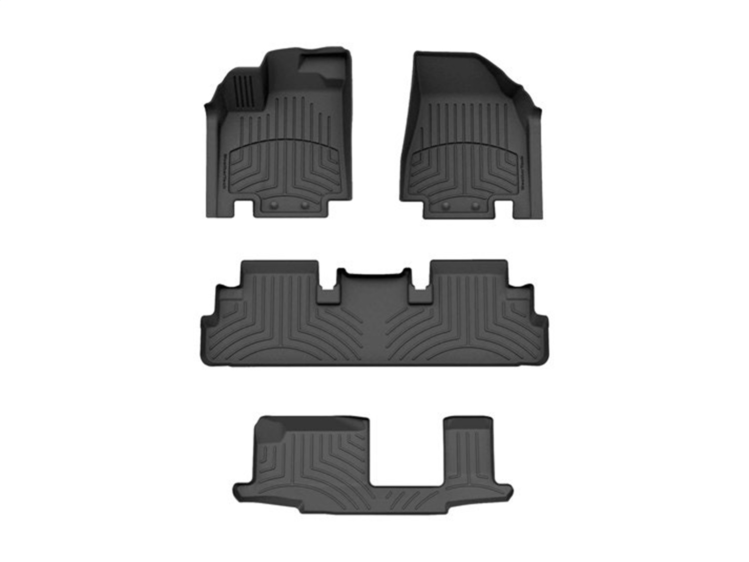 Weathertech - 441698-1-2-4IM - Front Rear and Third Row - Floor Mat Set