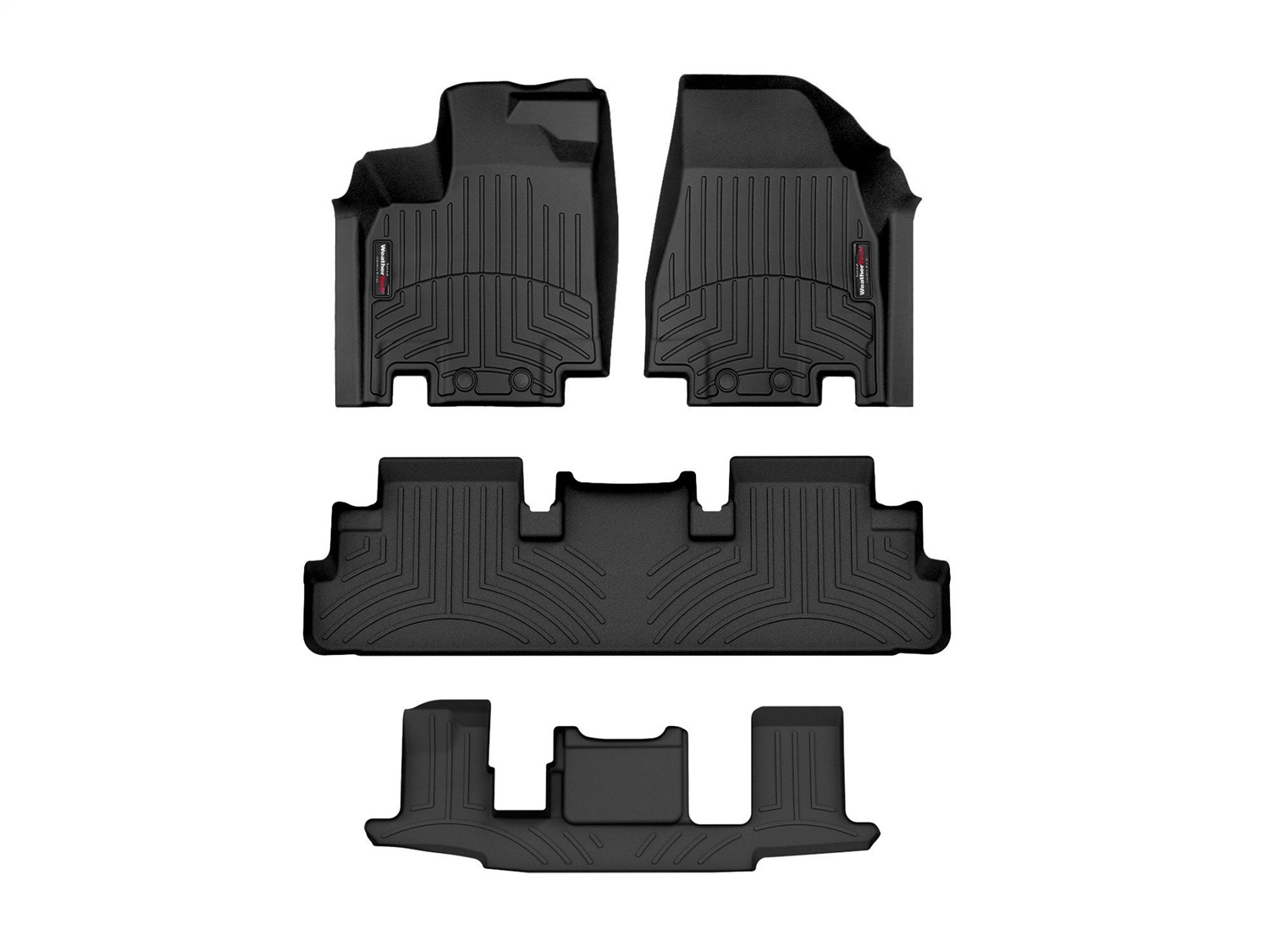 Weathertech - 441698-1-2-3 - Front Rear and Third Row - Floor Mat Set