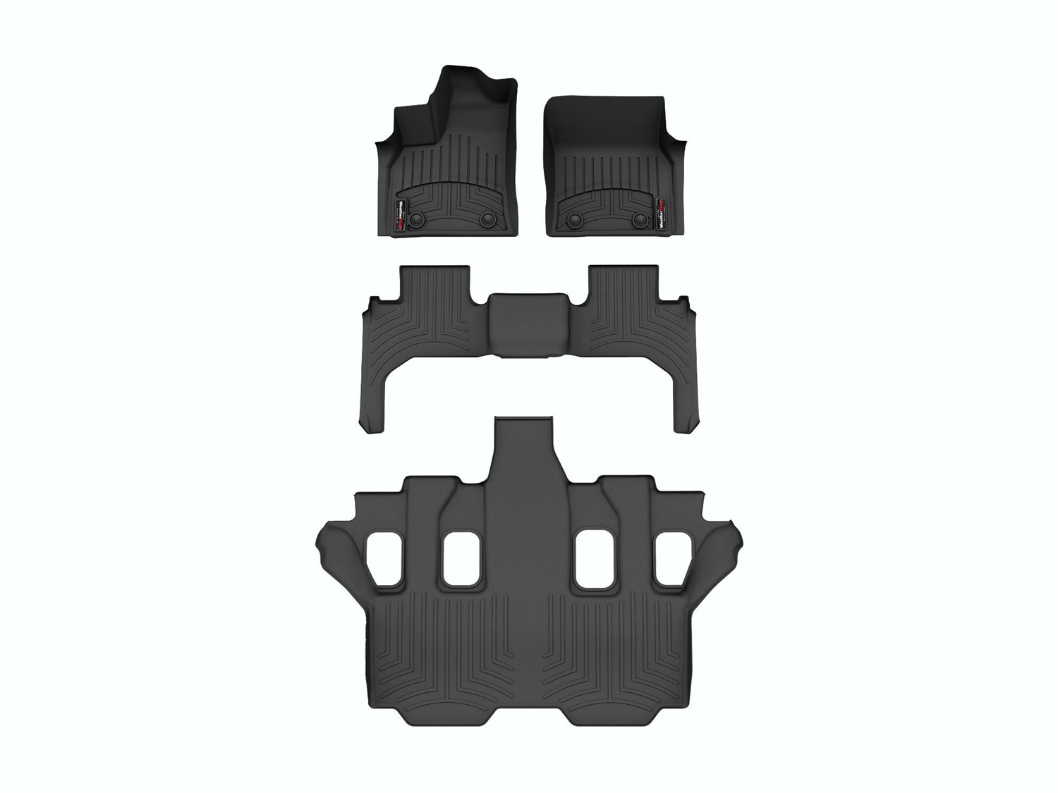 Weathertech - 441713-1-2-3 - Front Rear and Third Row - Floor Mat Set