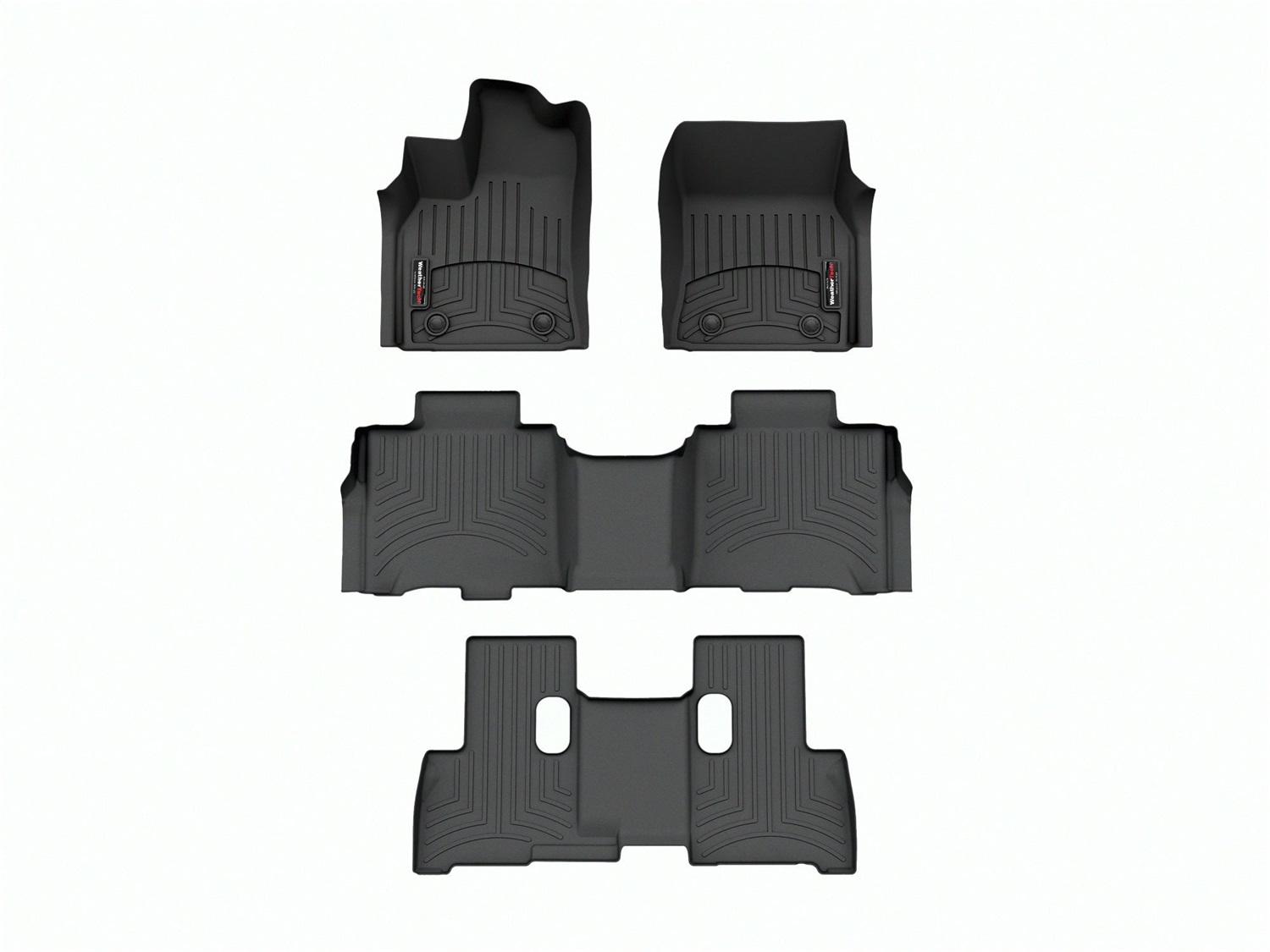 Weathertech - 441784-1-2-3 - Front Rear and Third Row - Floor Mat Set