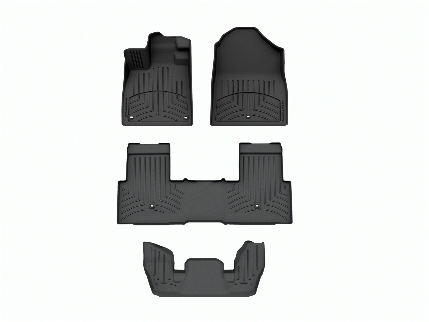 Weathertech - 441796-1-2-4416693IM - Front Rear and Third Row - Floor Mat Set