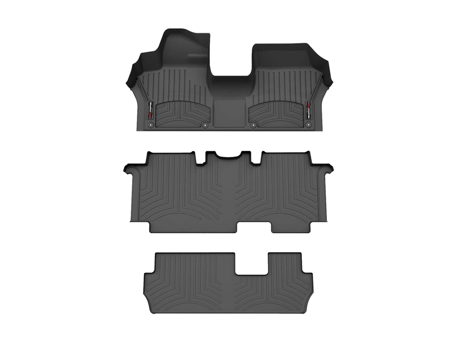 Weathertech - 441824-1-2-3 - Front Rear and Third Row - Floor Mat Set