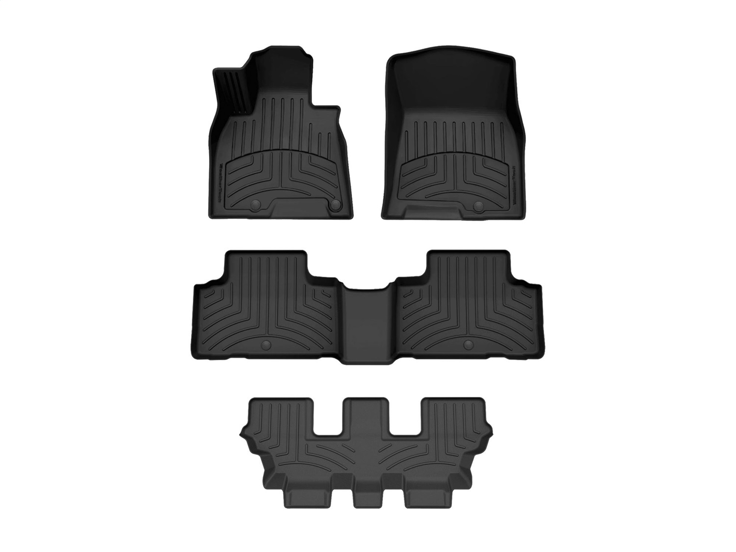 Weathertech - 441896-1-2-4416213IM - Front Rear and Third Row - Floor Mat Set