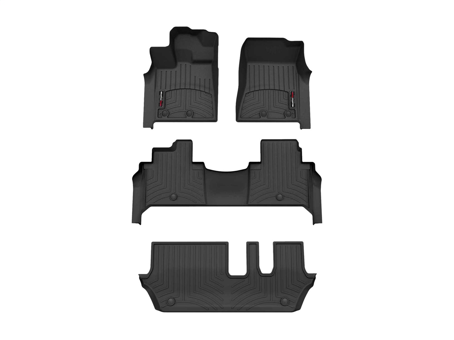 Weathertech - 441905-1-2-5 - Front Rear and Third Row - Floor Mat Set