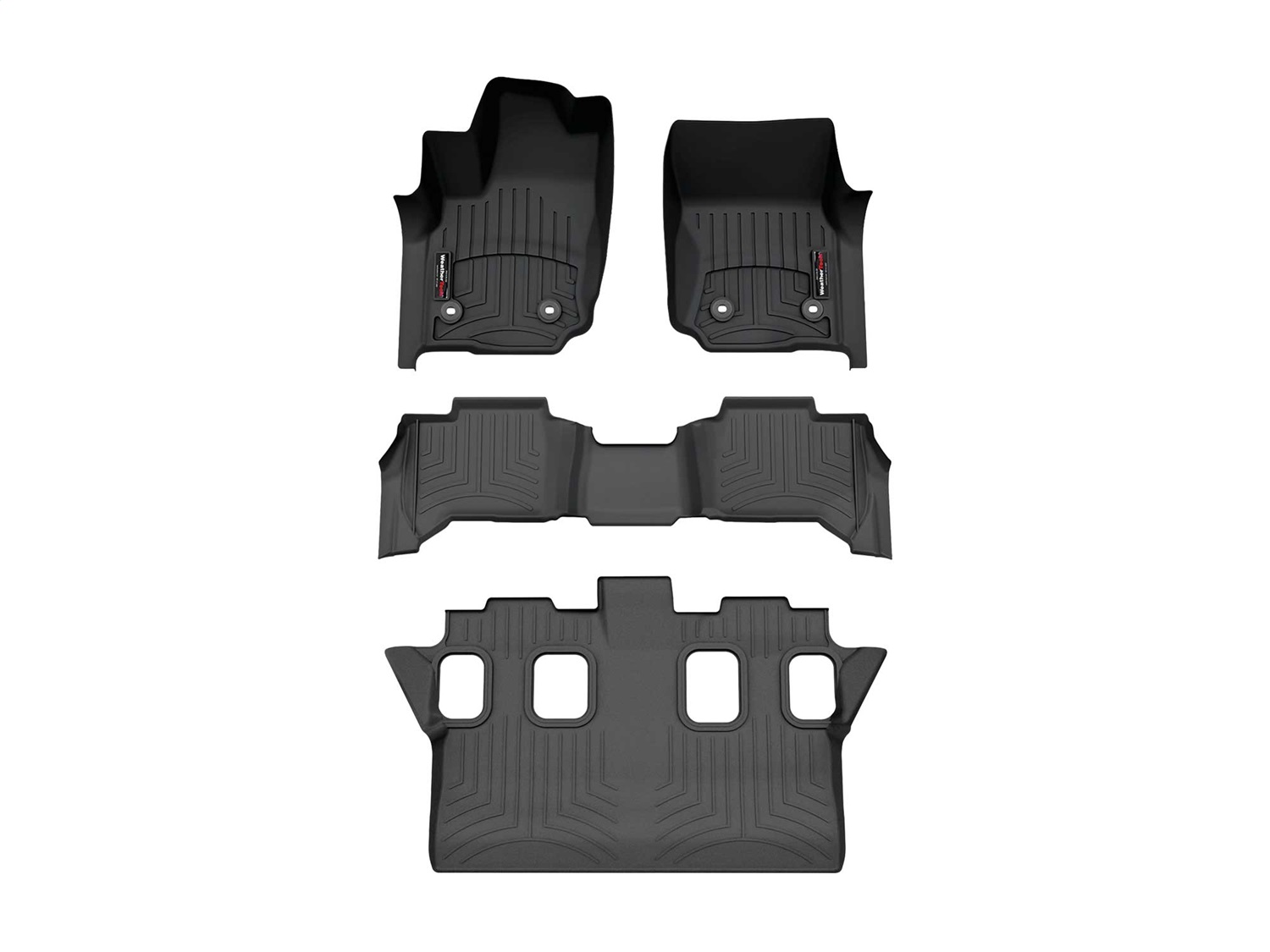 Weathertech - 441919-1-2-3 - Front Rear and Third Row - Floor Mat Set