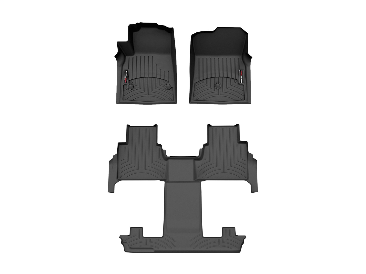 Weathertech - 441925-1-2 - Front Rear and Third Row - Floor Mat Set