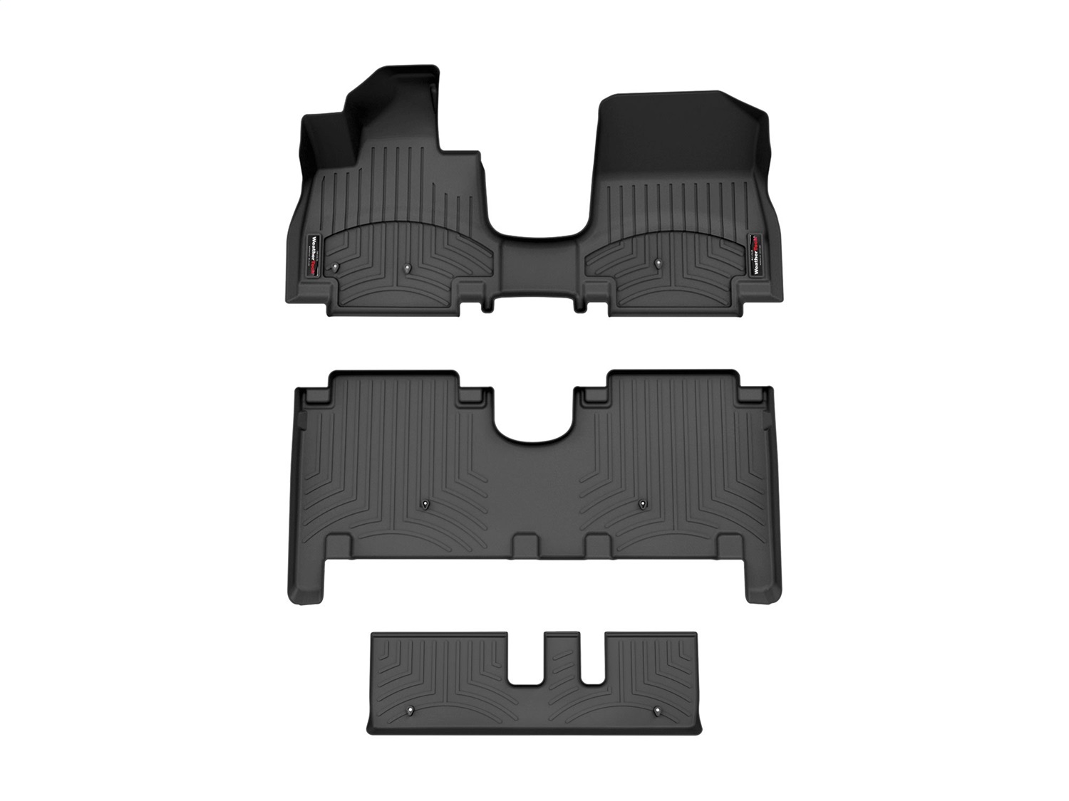 Weathertech - 441946-1-2-3 - Front Rear and Third Row - Floor Mat Set