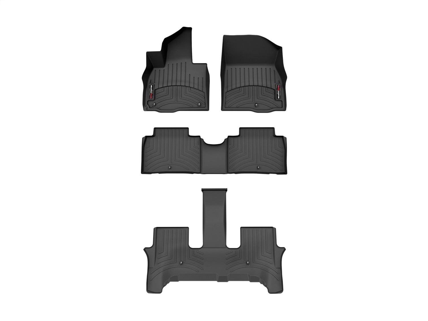 Weathertech - 441947-1-2-3 - Front Rear and Third Row - Floor Mat Set