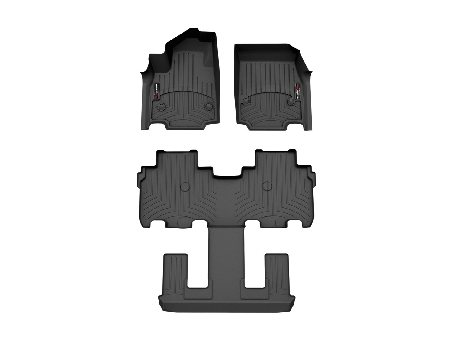 Weathertech - 441951-1-4 - Front Rear and Third Row - Floor Mat Set