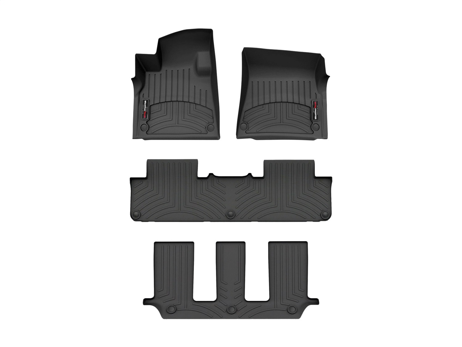 Weathertech - 4419581-441777-2-3 - Front Rear and Third Row - Floor Mat Set
