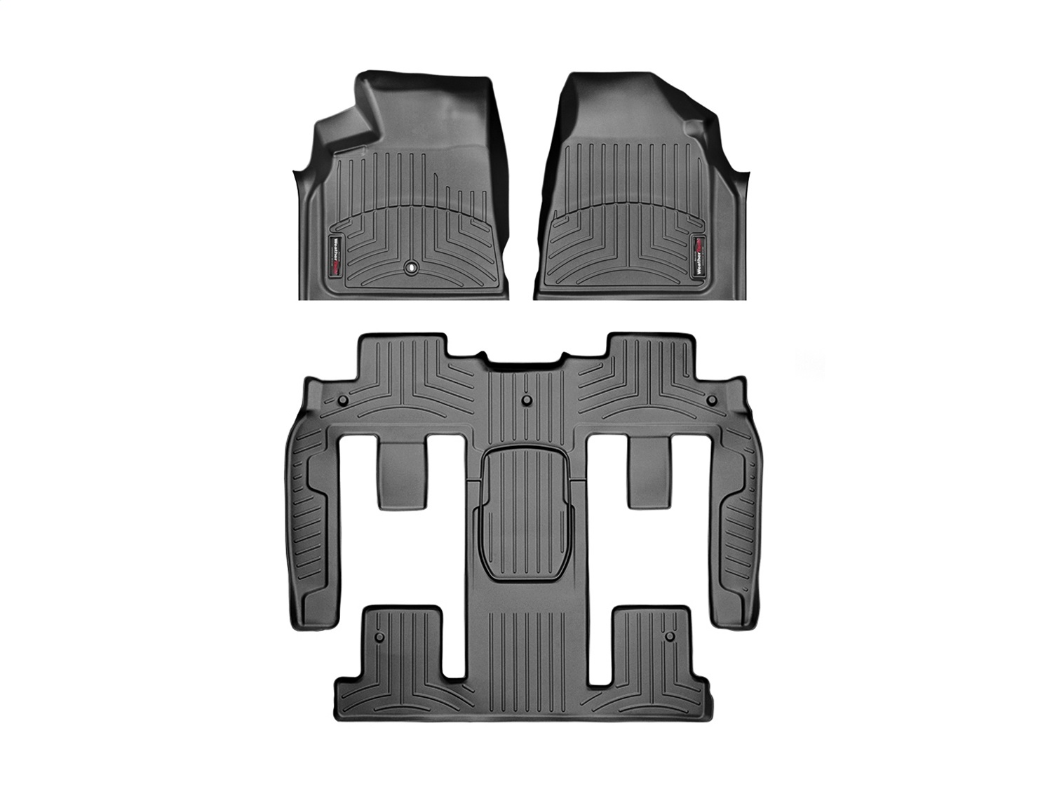 Weathertech - 442511-441114 - Front Rear and Third Row - Floor Mat Set